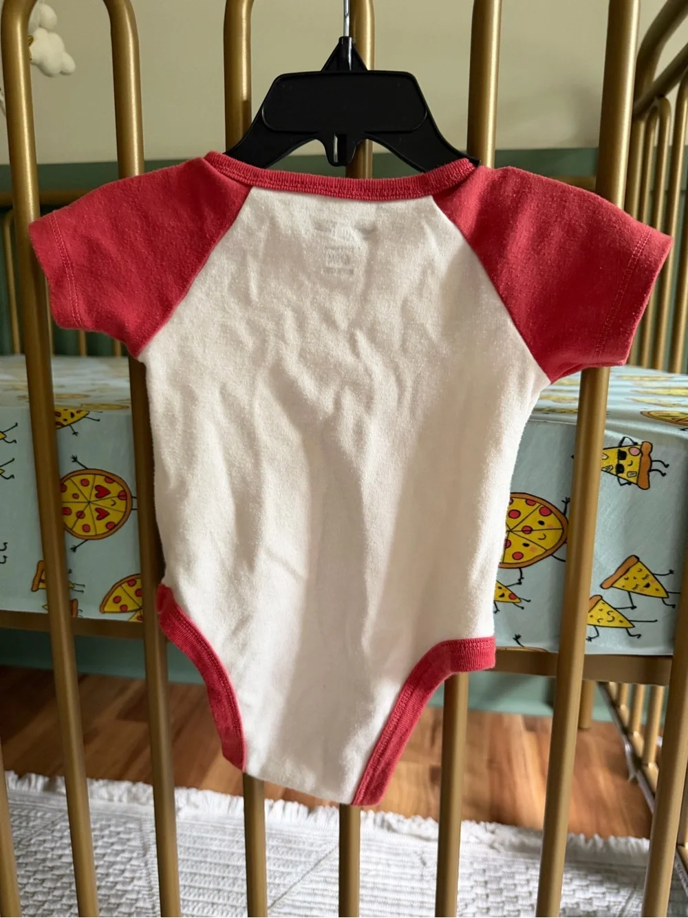 Hot Wheels Red & White Baby Bodysuit